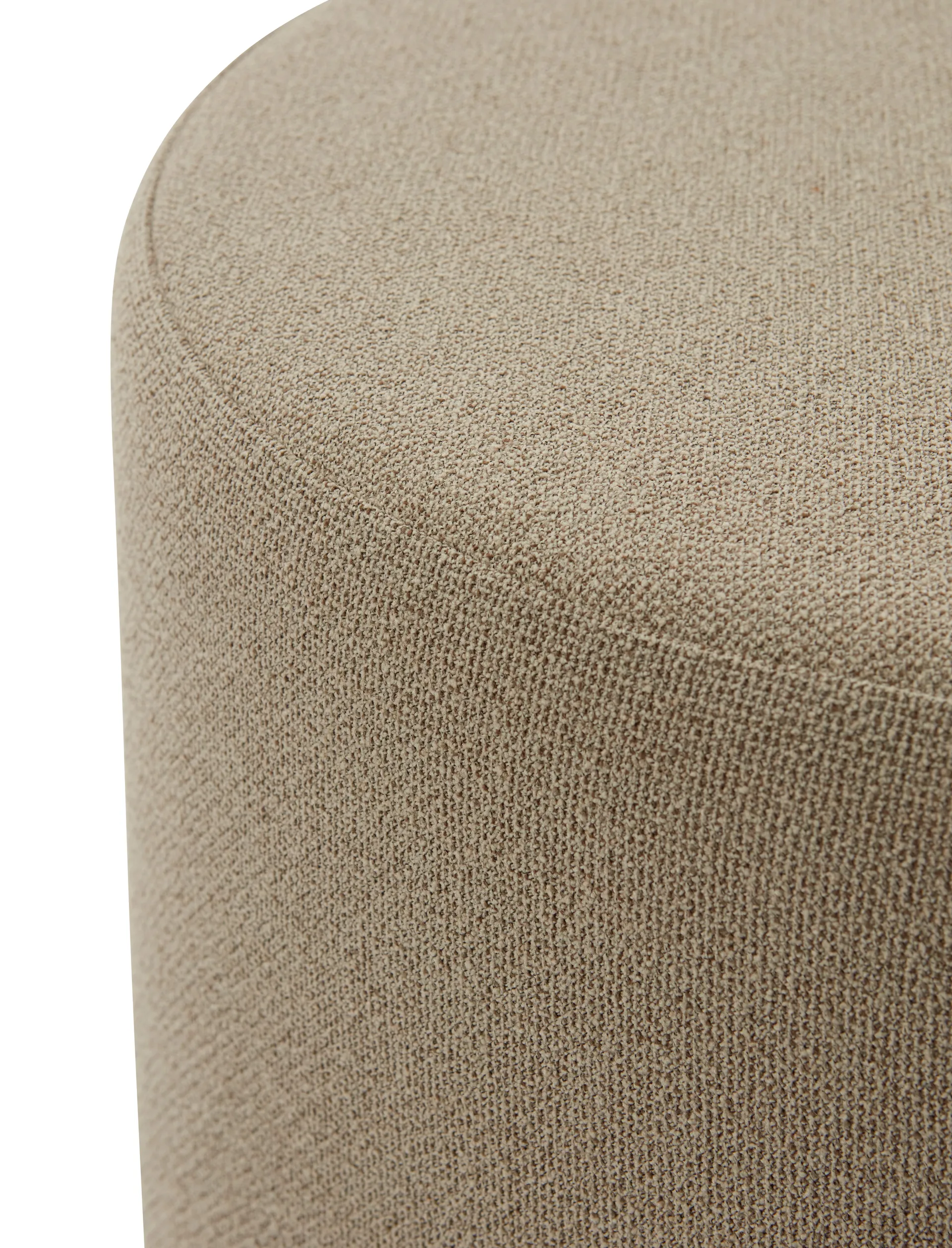 Stilla pouf bouclé, Taupe AYTM