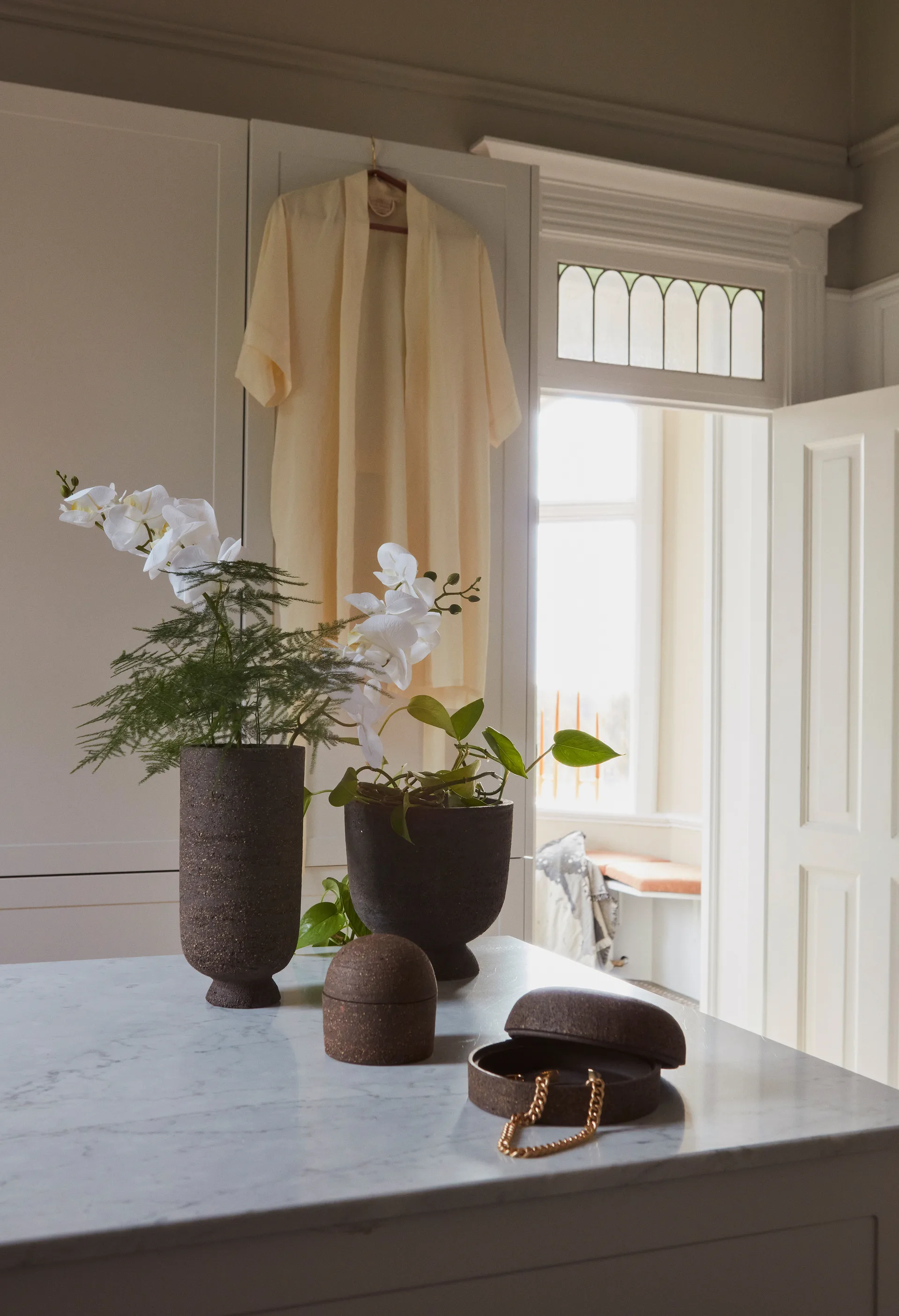 Terra storage jar with lid Ø10.7 cm, Java brown AYTM