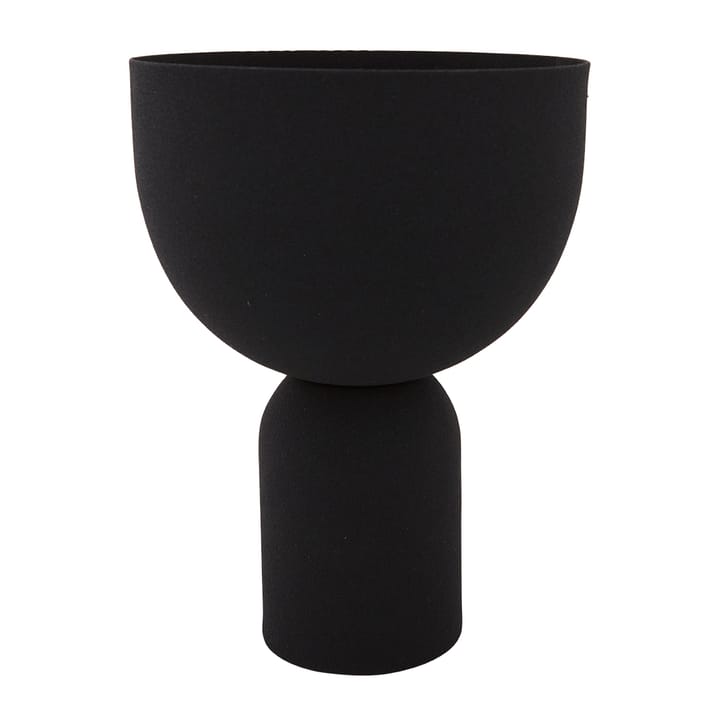 Torus flower pot Ø17 cm - Black-black - AYTM