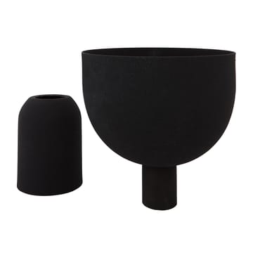 Torus flower pot Ø17 cm - Black-black - AYTM