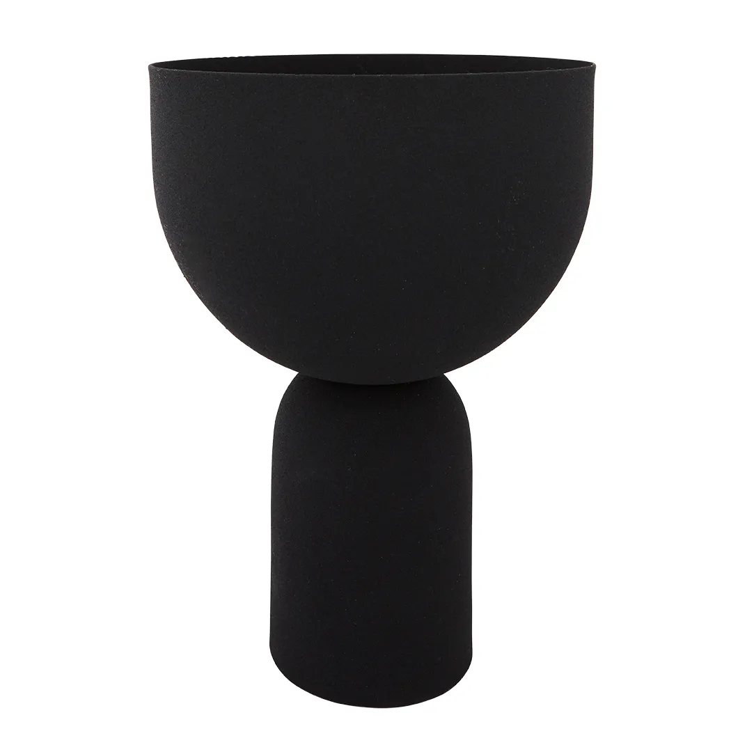 Torus flower pot Ø22 cm, Black-black AYTM