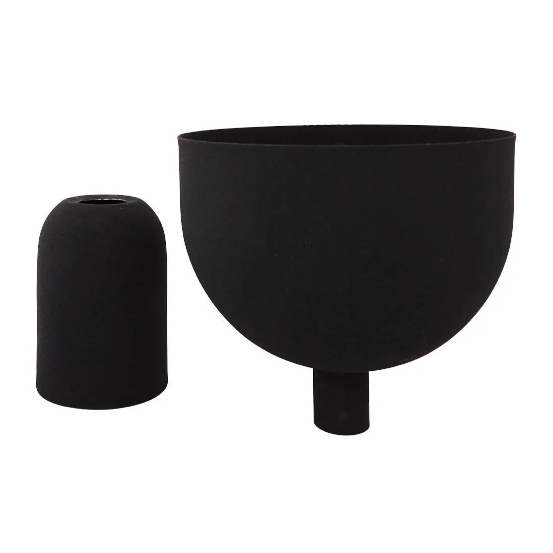 Torus flower pot Ø22 cm, Black-black AYTM