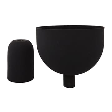 Torus flower pot Ø22 cm - Black-black - AYTM