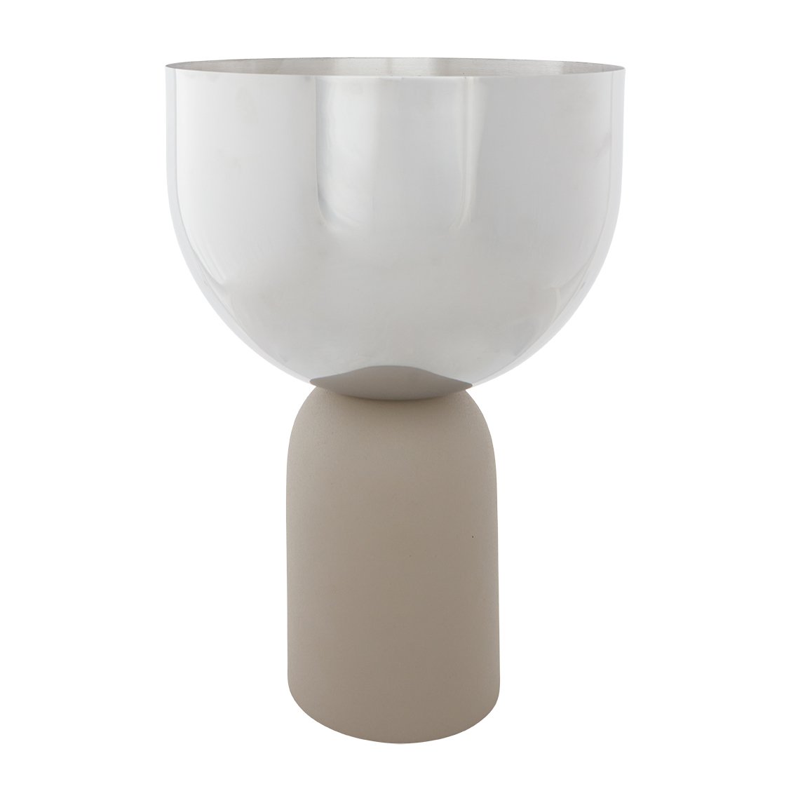 AYTM Torus flower pot o22 cm Silver-taupe | Scandinavian Design | Flower pots | Beige