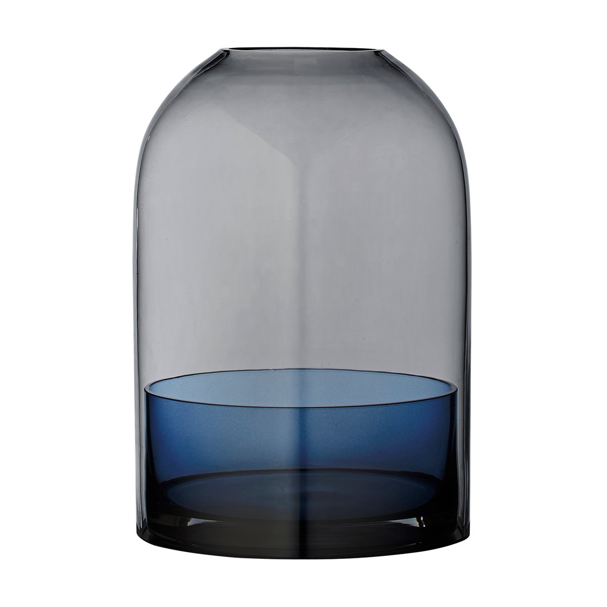 AYTM Tota lantern black-navy blue | Scandinavian Design | Tea light holders, lanterns & candle dishes | Blue