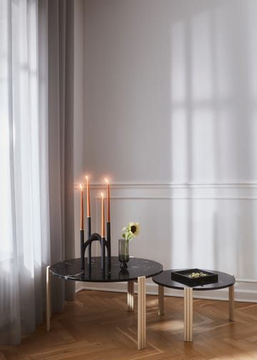 Tribus coffee table Ø60 cm - Light Sand-black - AYTM