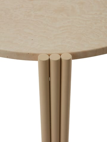 Tribus coffee table Ø80 cm - Light Sand-travertine - AYTM