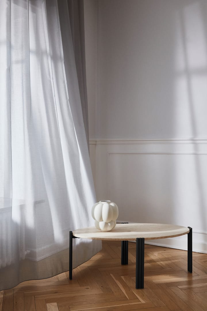 Tribus coffee table oval 92.4 x 47.6 x 35 cm - Black travertine - AYTM