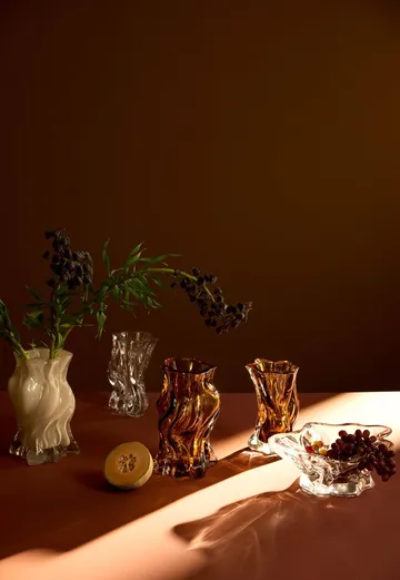 Vena vase - S, Amber - AYTM
