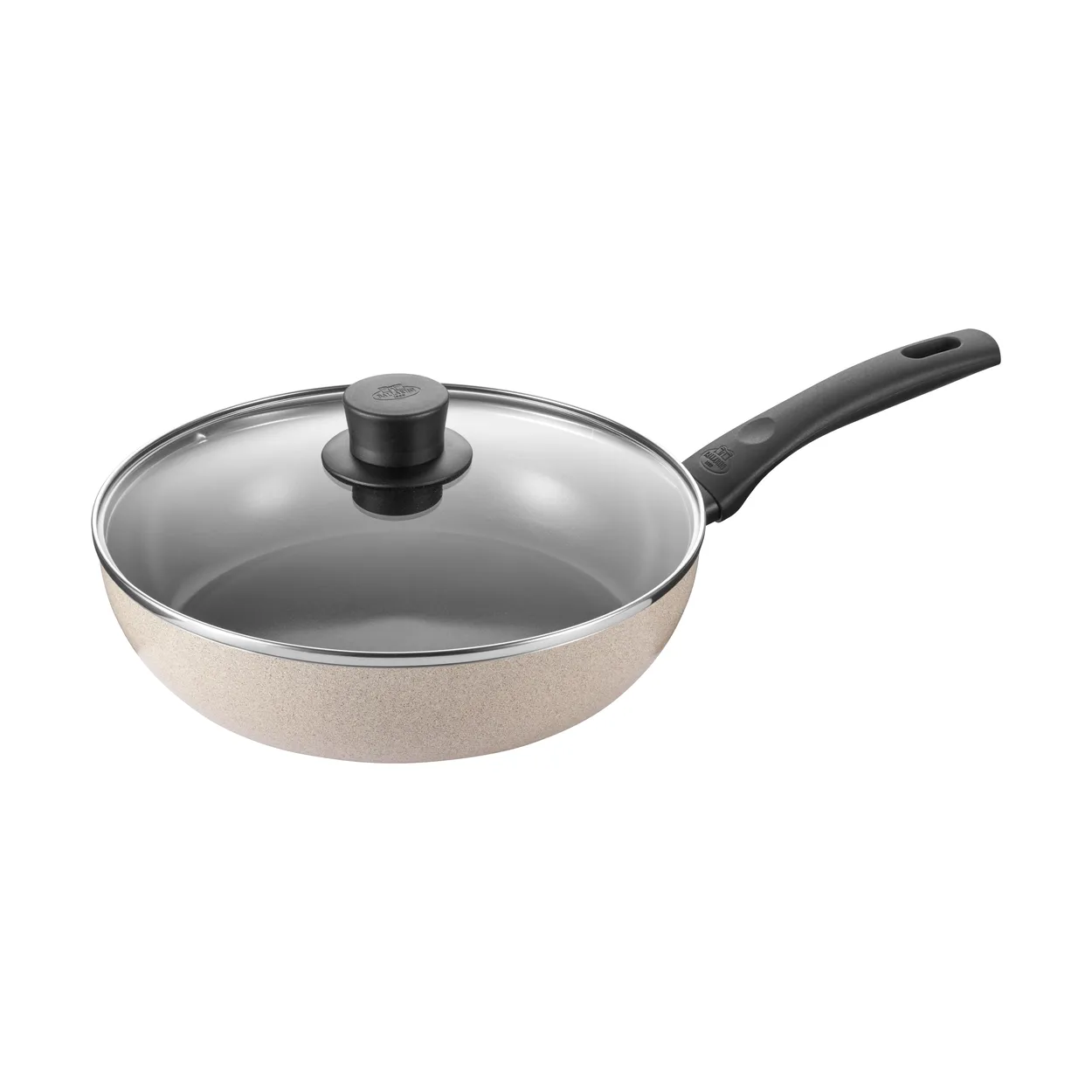 Ballarini Ledro ceramic sauté pan with glass lid 28 cm