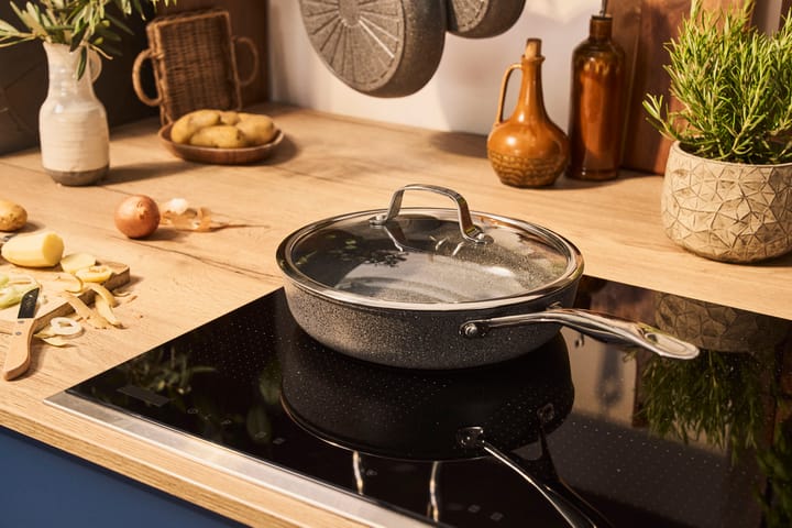 Salina Ceramic Granite skillet with glass lid, 28 cm Ballarini