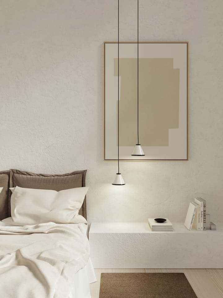 Belle pendant Ø15 cm, Glossy white-glossy black Belid