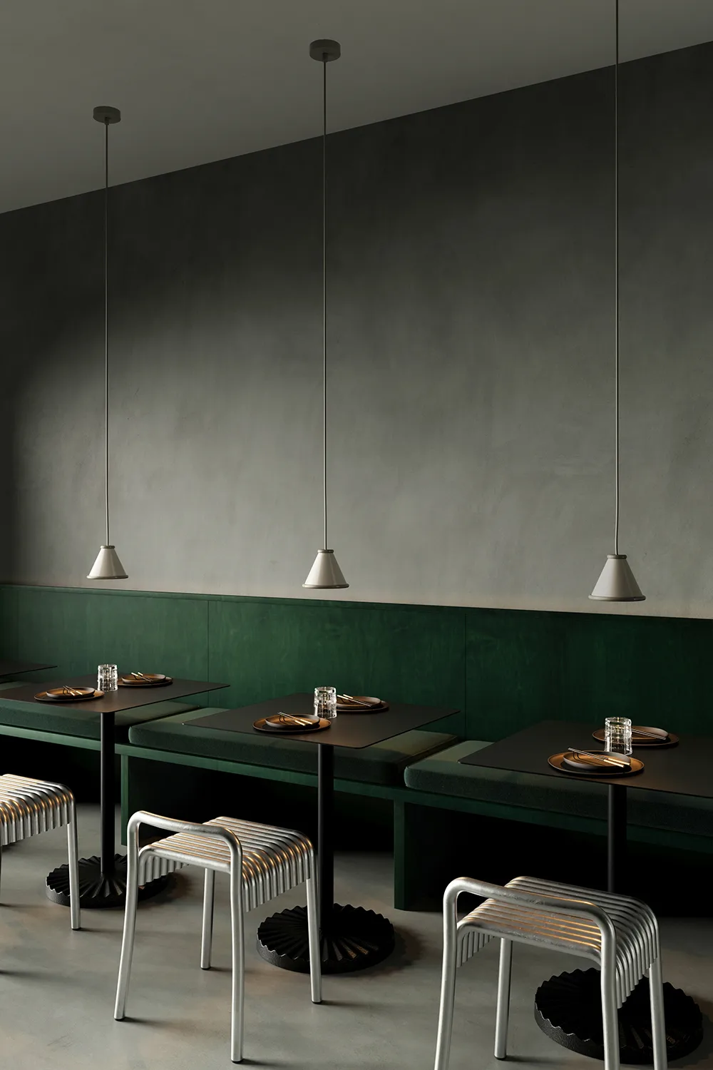 Belle pendant Ø15 cm, Pepple grey-moss grey Belid