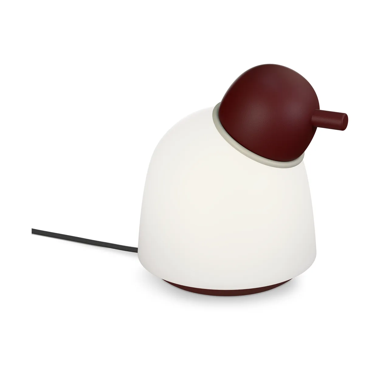 Belid Bird table lamp 21.5 cm Dark red-sand-opal glass