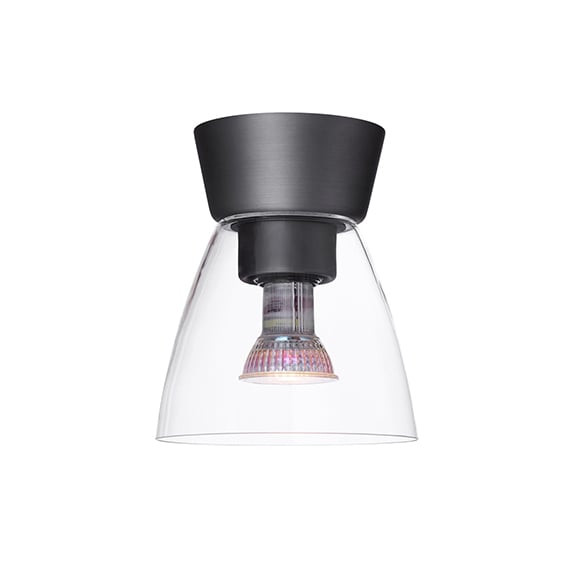 Belid Bizzo ceiling lamp clear glass o16.5 cm oxide grey