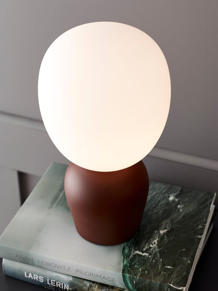 Buddy table lamp opalglass - dark rost (red-brown) - Belid