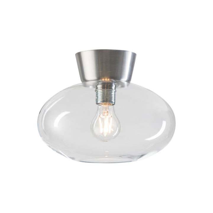 Bulllo ceiling lamp clear glass Ø27 cm - Aluminium - Belid