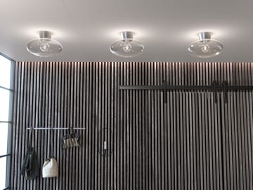 Bullo ceiling lamp XL clear glass Ø38 cm - Aluminium - Belid