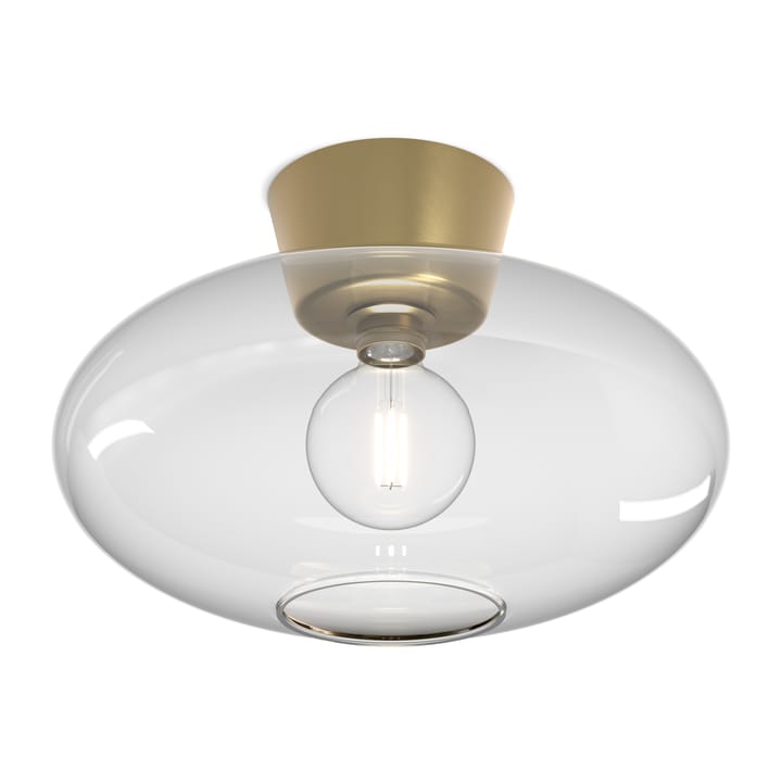 Bullo ceiling lamp XL clear glass Ø38 cm - Brass - Belid