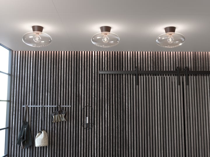 Bullo ceiling lamp XL clear glass Ø38 cm - Oxide - Belid