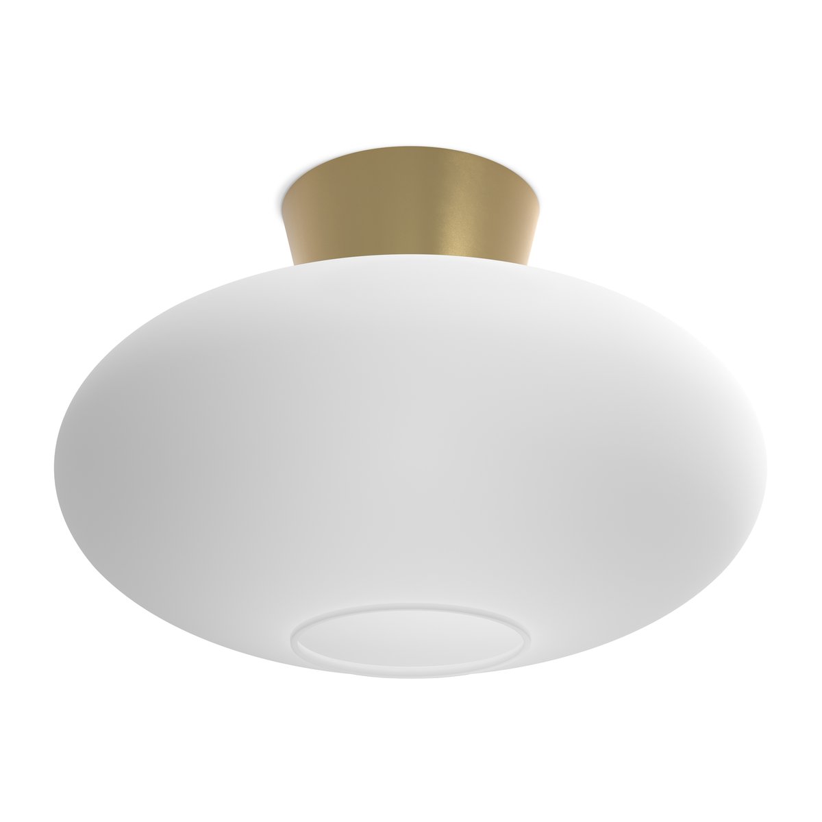 Belid Bullo ceiling lamp XL opal glass o38 cm brass