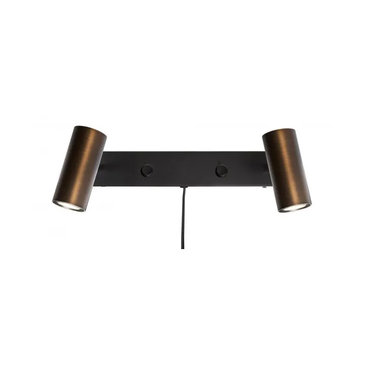 Belid Cato Double Reading Lamp 31 cm Oxide | Scandinavian Design | Wall lights | Black