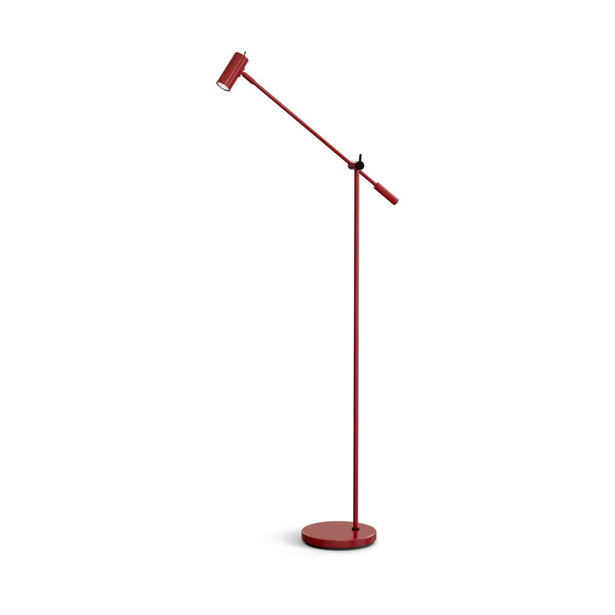 Belid Cato floor lamp 134 cm Glossy ruby red-matte black