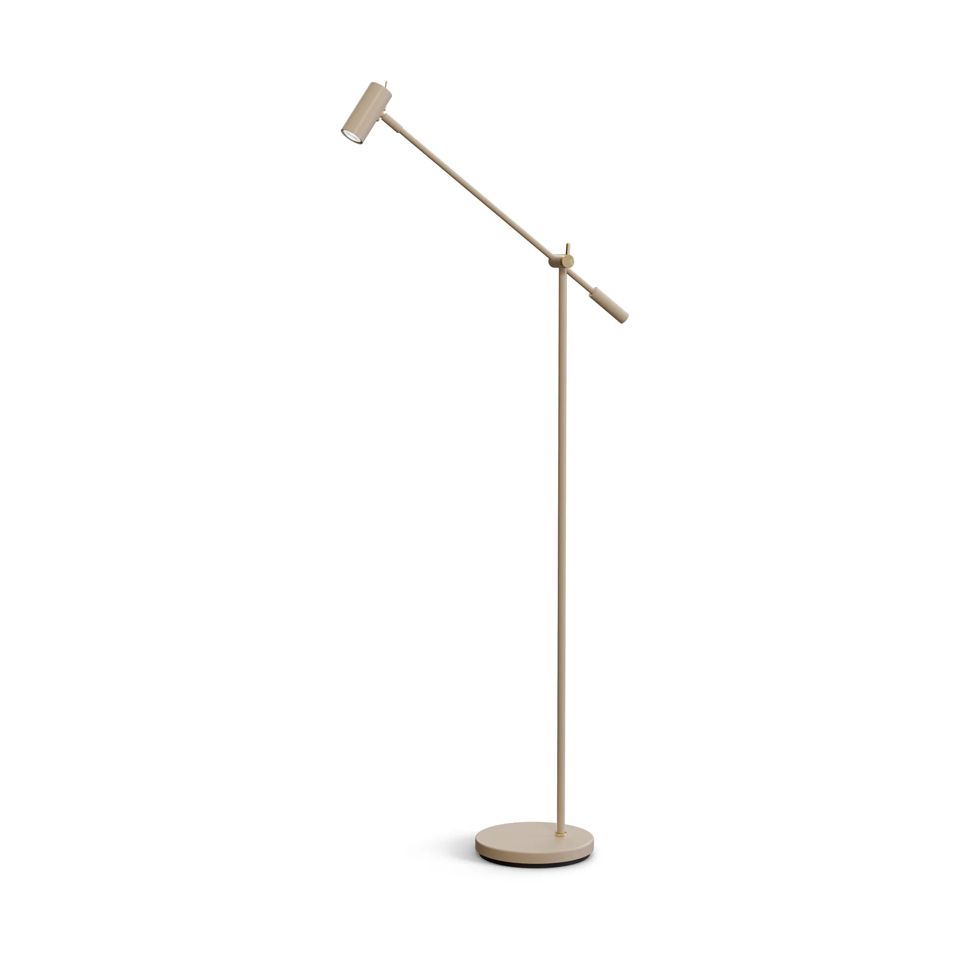 Cato floor lamp 134 cm, Nougat-brass Belid