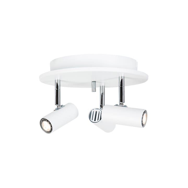 Cato round ceiling spotlight 3 - Matte white - Belid