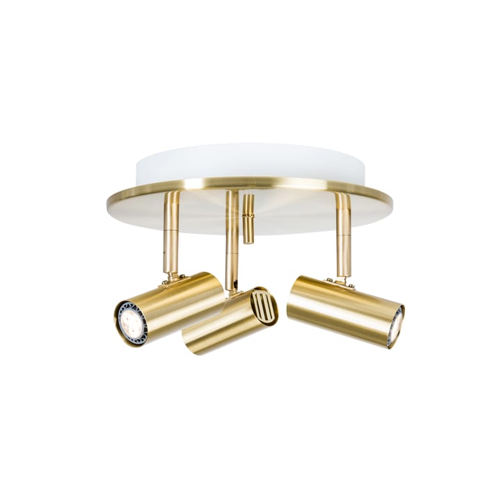 Cato round ceiling spotlight 3 - Polished brass - Belid