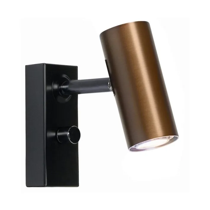 Belid Cato Simple Wall Lamp 15.4 cm Oxide | Scandinavian Design | Wall lights | Black
