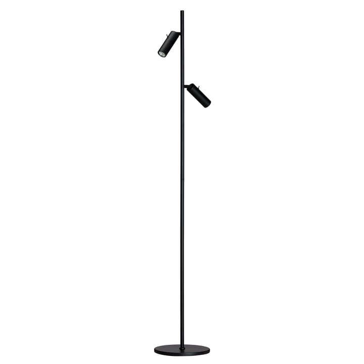 Cato Slim floor lamp double - matte black - Belid