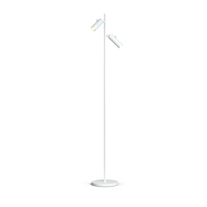 Cato Slim floor lamp double - Matte white-LED - Belid