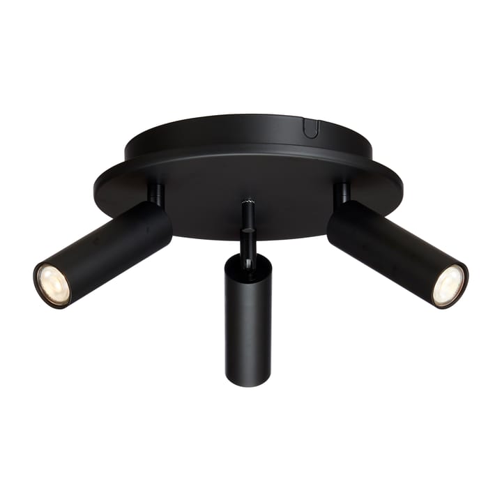 Cato Slim round spotlight rail 3 - Matt black-LED - Belid