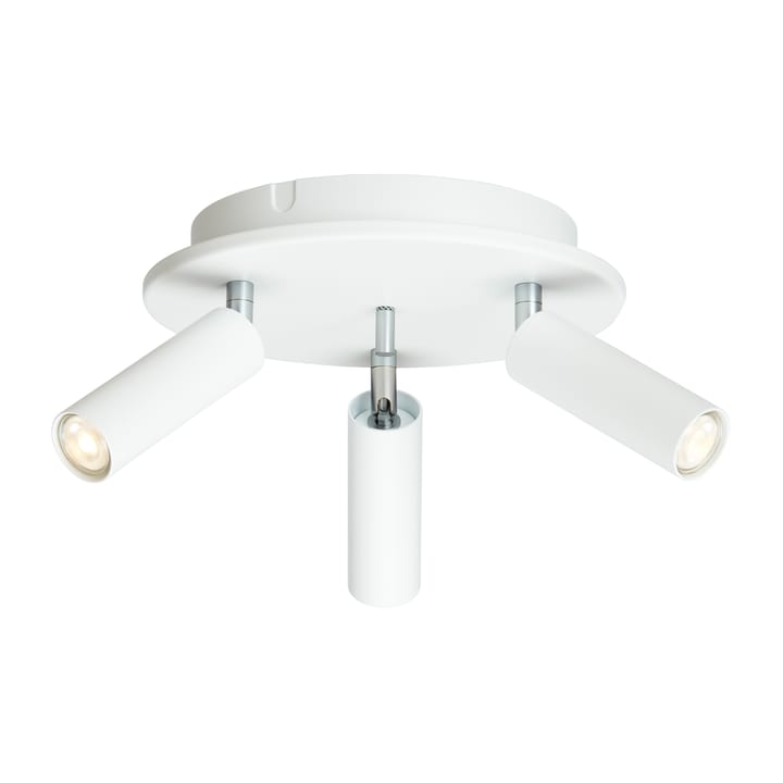 Cato Slim round spotlight rail 3 - Matt white-LED - Belid