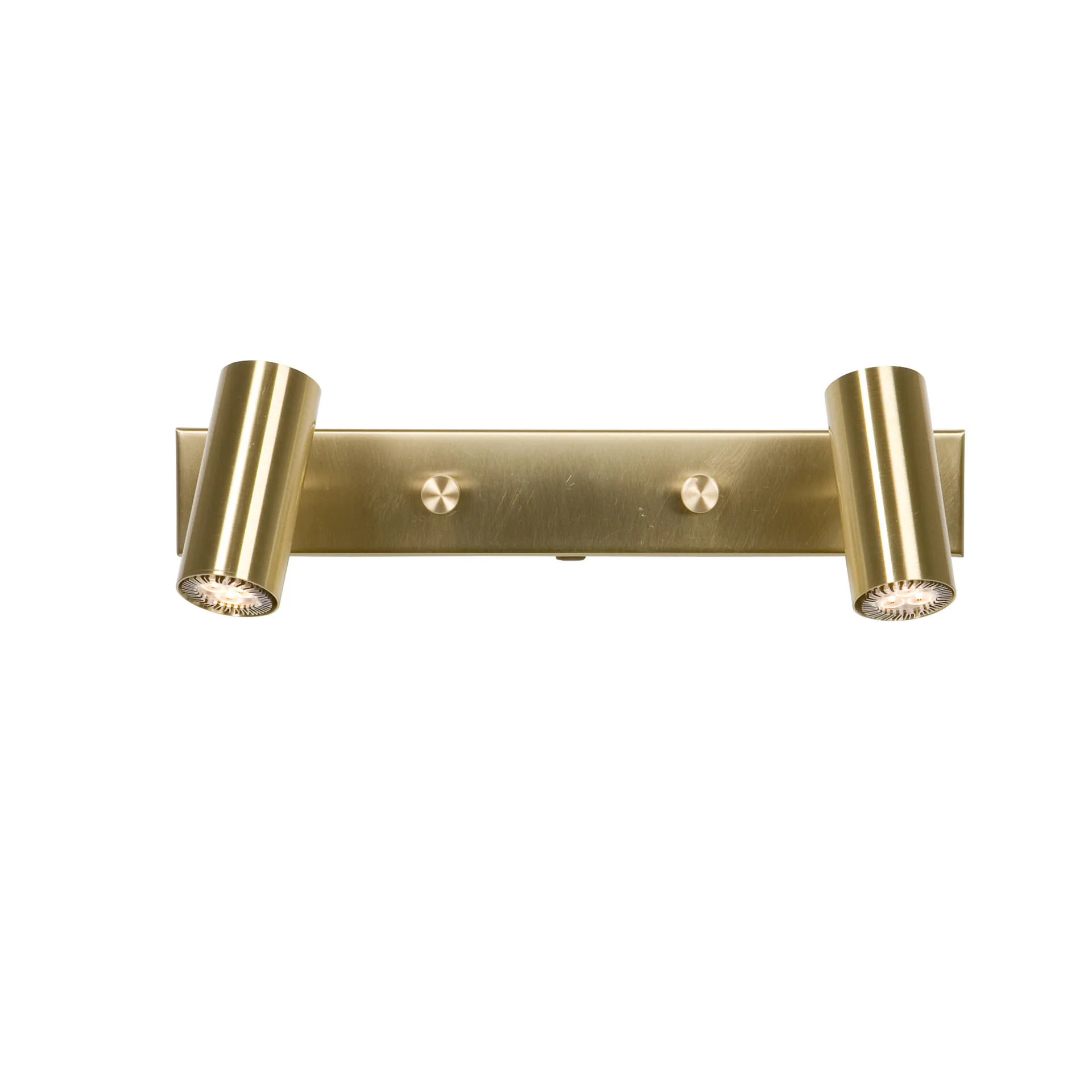 Cato wall lamp double, brass Belid