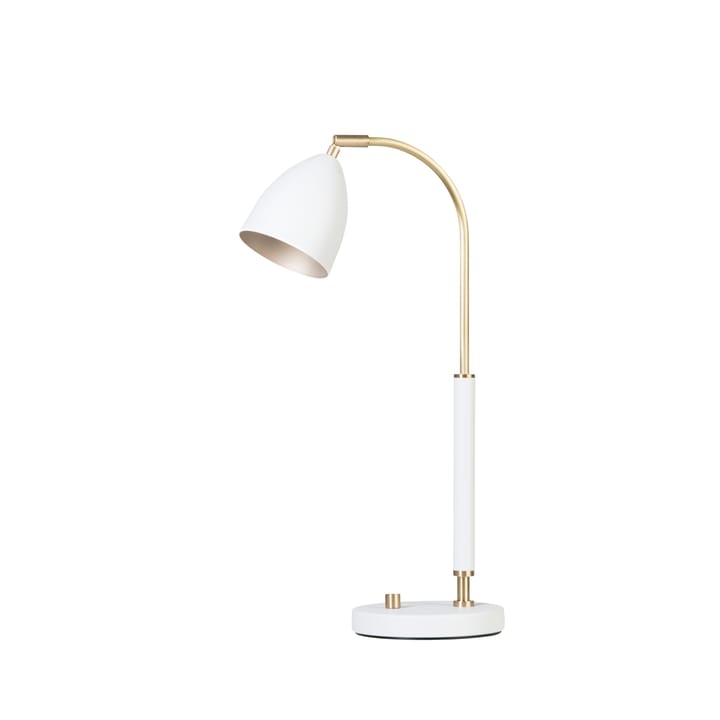 Deluxe table lamp - white, brass - Belid