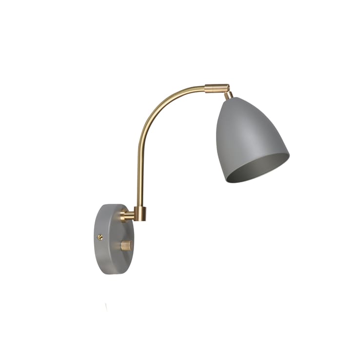 Deluxe wall lamp - warm grey, brass - Belid
