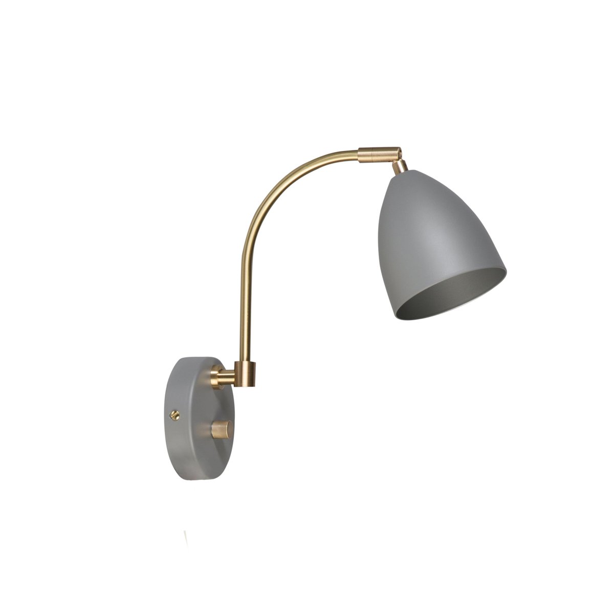 Belid Deluxe wall lamp warm grey, brass | Scandinavian Design | Wall lights | Grey