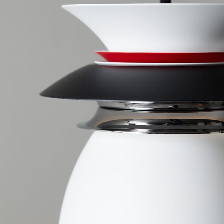 Diablo ceiling lamp Ø16.5 cm, Matte black-smooth red Belid