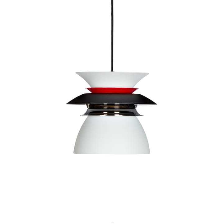 Diablo ceiling lamp Ø16.5 cm, Matte black-smooth red Belid