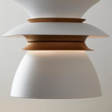 Diablo ceiling lamp Ø16.5 cm - Matte white-brass - Belid