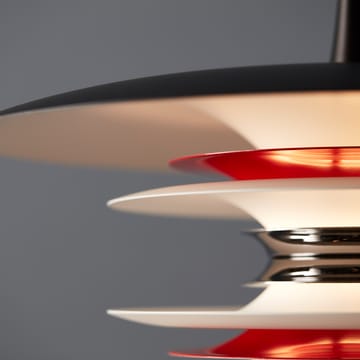 Diablo ceiling lamp Ø40 cm - Matte black-smooth red - Belid