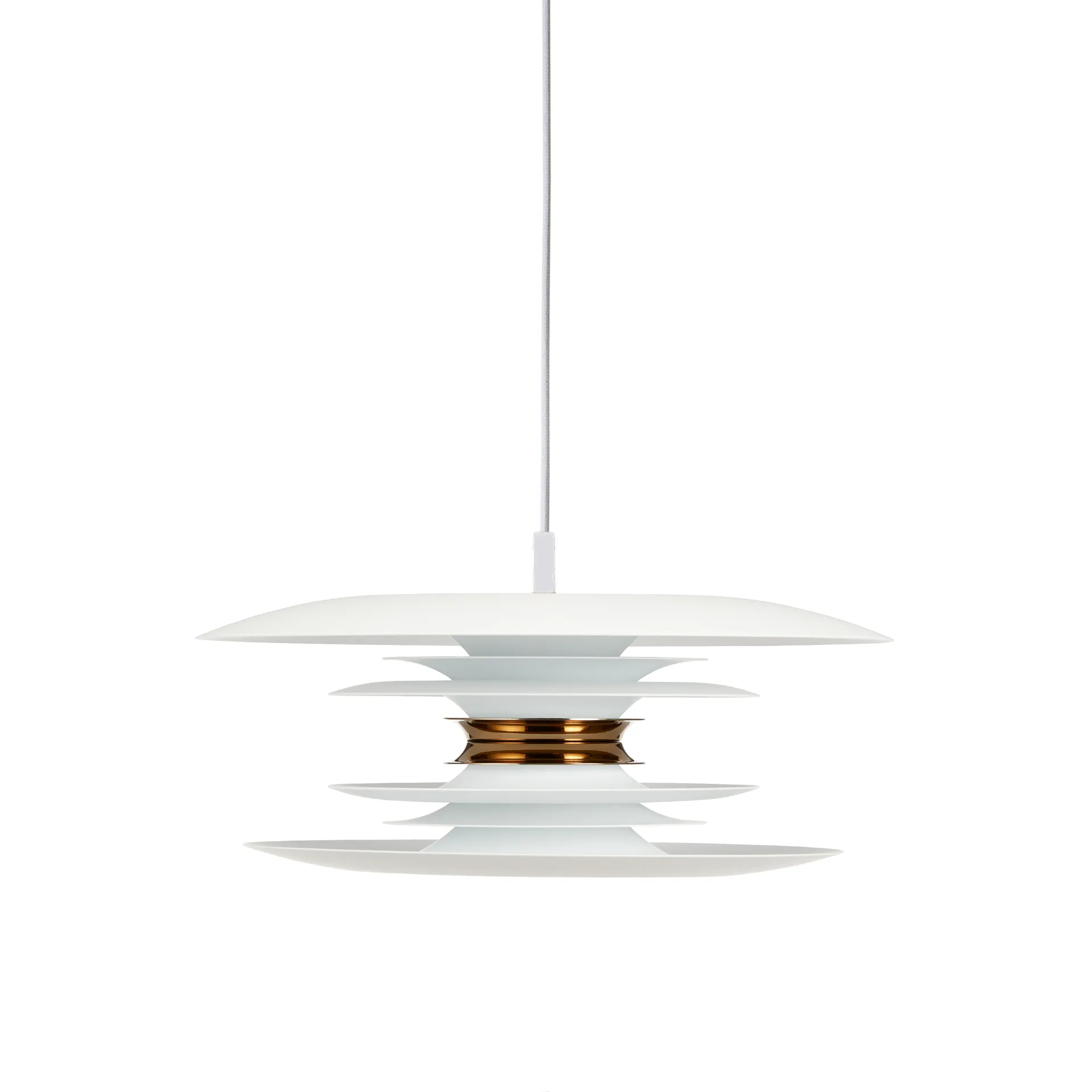 Diablo ceiling lamp Ø40 cm, White-brass Belid