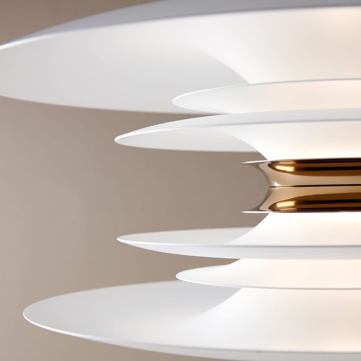 Diablo ceiling lamp Ø40 cm - White-brass - Belid