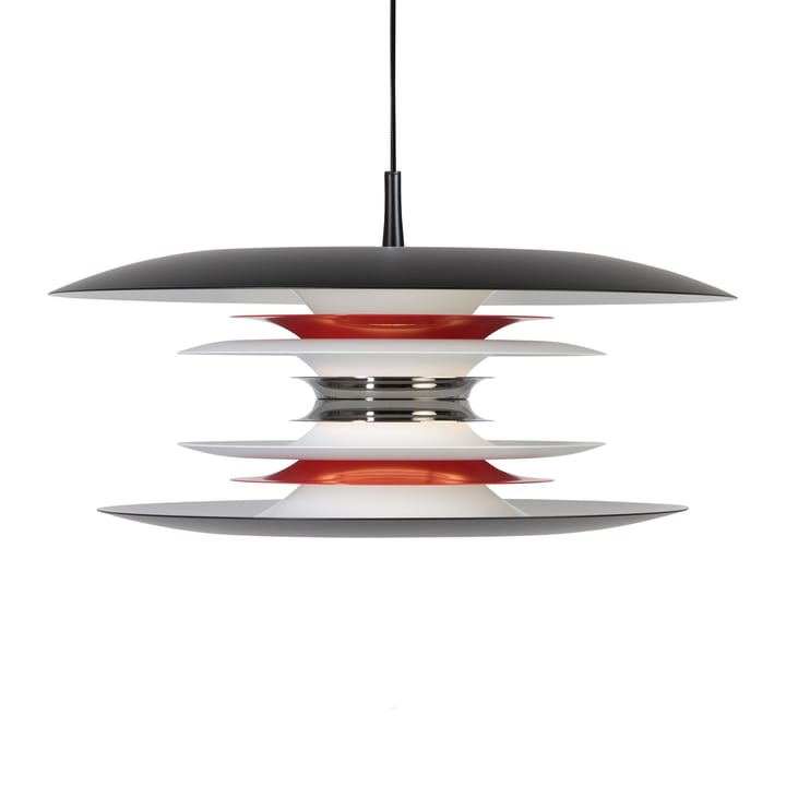 Diablo ceiling lamp Ø 50cm - Matte black-smooth red - Belid