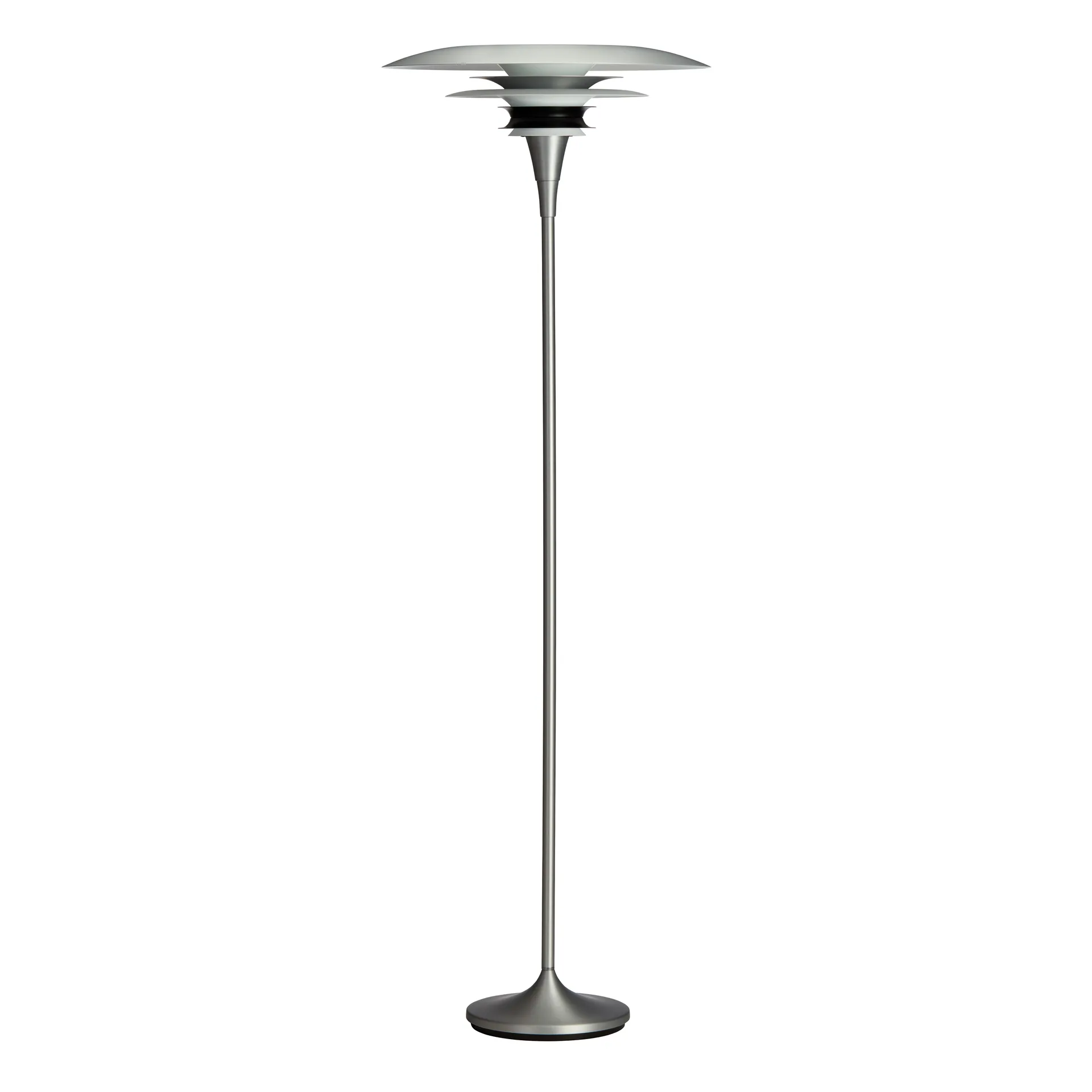 Diablo floor lamp Ø50 cm, Matte aluminum-matte black Belid