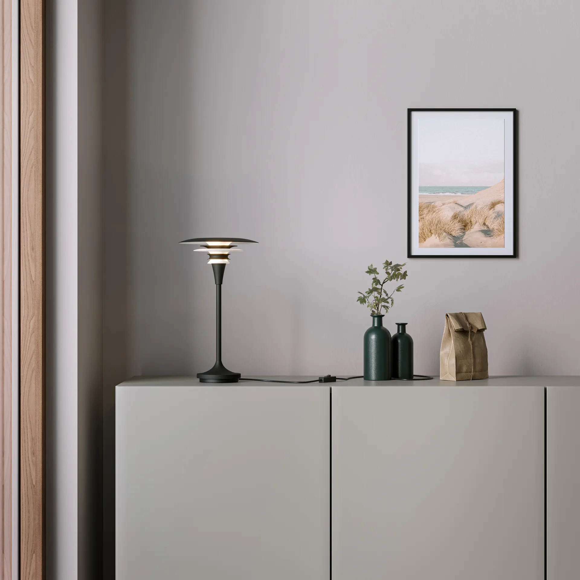 Diablo table lamp Ø20 cm, Black Belid