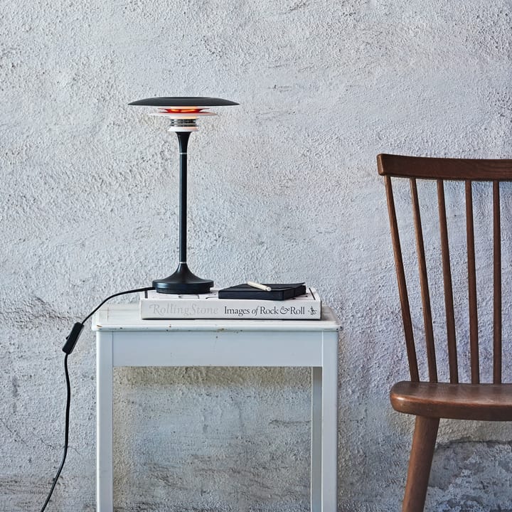 Diablo table lamp Ø20 cm - Matte black-smooth red - Belid