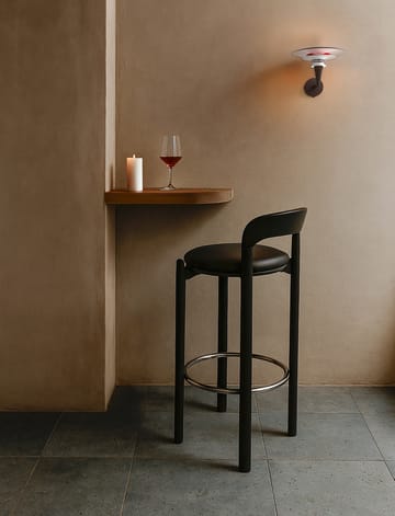 Diablo wall lamp Ø20 cm - Matte black-gloss red - Belid